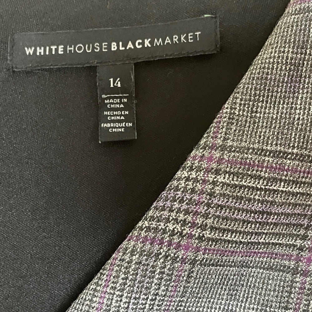 WHBM White House Black Market Colorblock Dress 14 Office Business Casual Classic - Picture 7 of 9